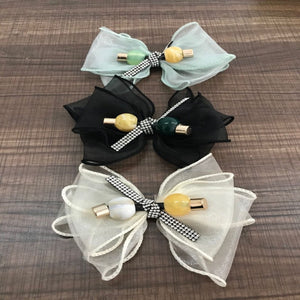 Shoe flower rhinestone new seam yarn bow hot sale shoe material shoe accessories sandals and slippers flower head factory direct sales