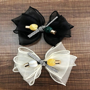 Shoe flower rhinestone new seam yarn bow hot sale shoe material shoe accessories sandals and slippers flower head factory direct sales