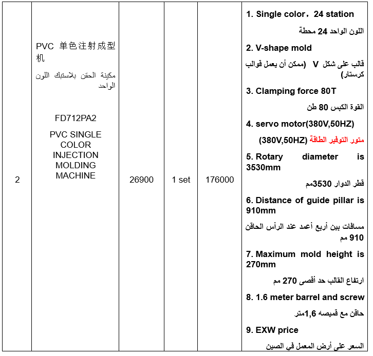 Air Blowing machine(one colour)  مكينة النفاش أر بلوين  لصناعة الشحاطات اللون الواحد