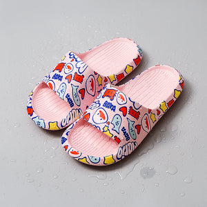 Adult summer sandals and slippers, cartoon bathroom shoes, parent-child shoes, family shoes, EVA sandals and slippers